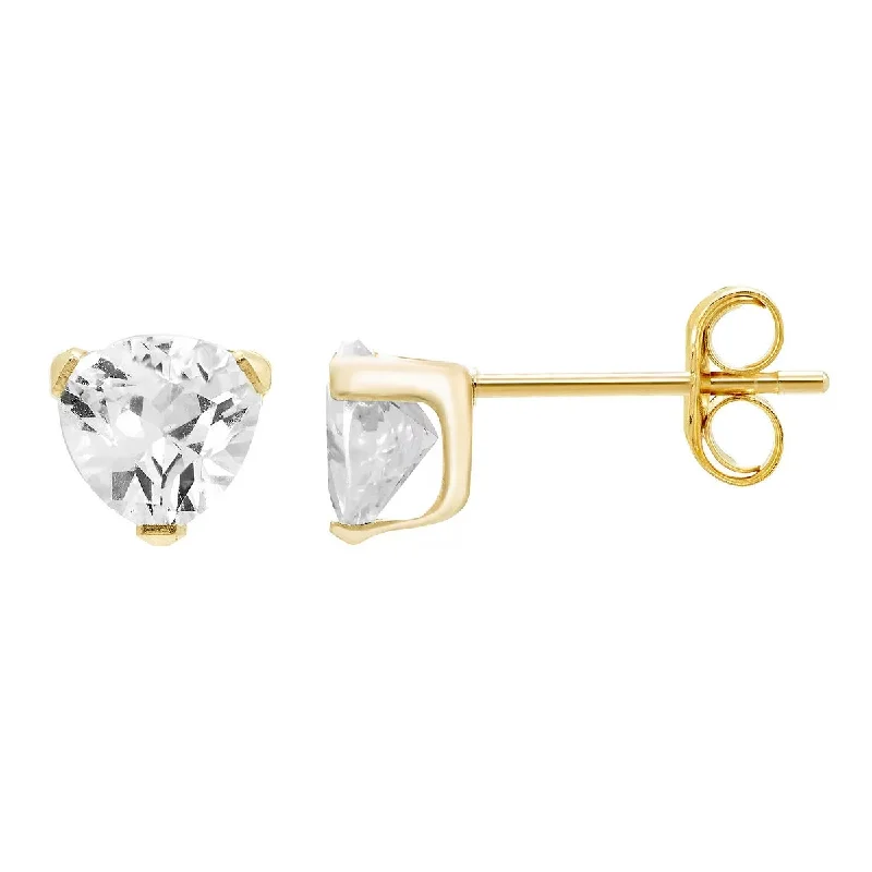 Stud Earrings for Shopping Trip -14k Gold Cubic Zirconia Tiny Stud Earrings