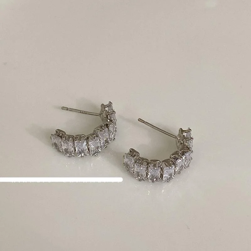 Silver [Stud earrings]