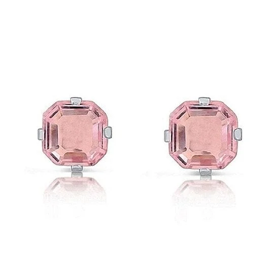 Bohemian Stud Earrings with Tassels -925 1.3 Carat Cz Asscher-cut Sterling Silver Stud Earrings