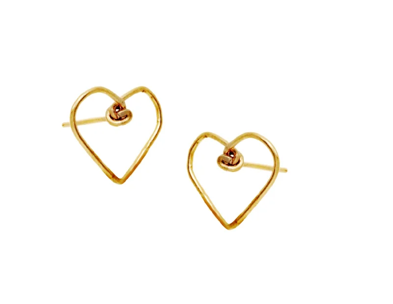 Stud Earrings for Valentine's Day -Baby Heart Stud Earrings