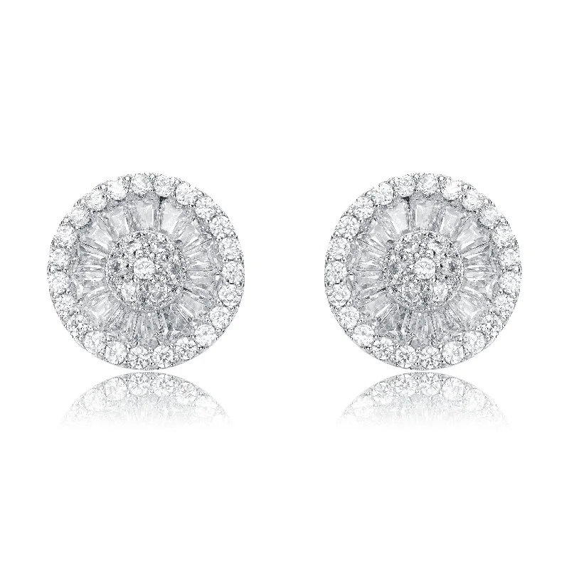 Adjustable Stud Earrings for Custom Fit -Cubic Zirconia Stud Earrings