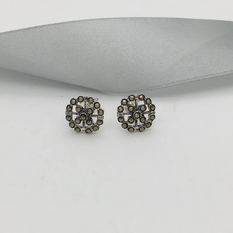 Minimalist Stud Earrings with Simplicity -Delicate Marcasite Stud Earrings