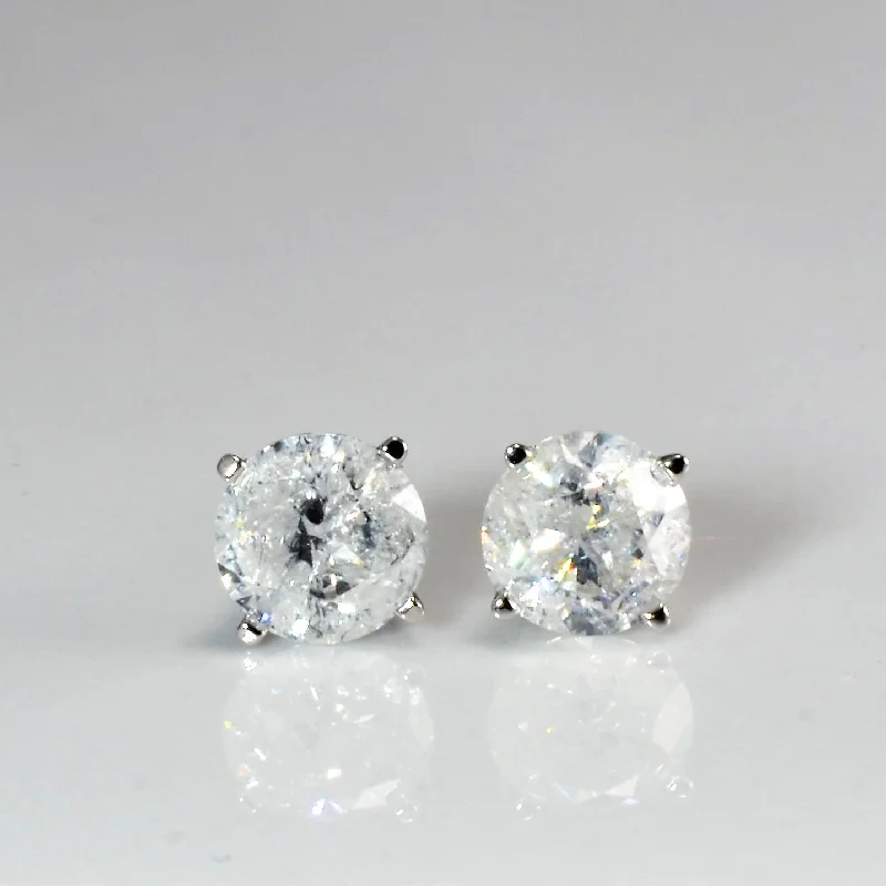 Star Shaped Stud Earrings for Charm -Diamond Stud Earrings | 1.50 ctw |