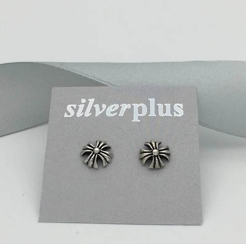 Maximalist Stud Earrings for Bling -Sterling Silver Gerbera Flower Stud Earrings