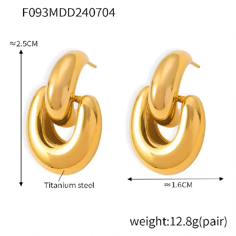 F093 Gold Earrings