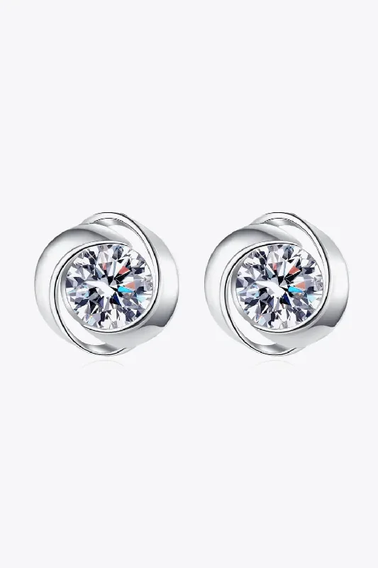 Stud Earrings with Gemstones and Beads -LOVCIA Feeling Fun Moissanite Stud Earrings