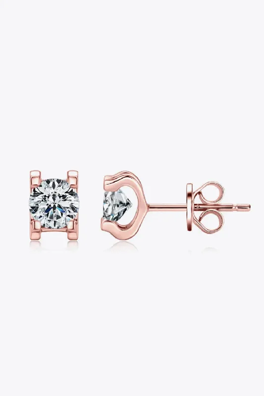 Small Stud Earrings for Delicate -LOVCIA Moissanite 925 Sterling Silver Stud Earrings