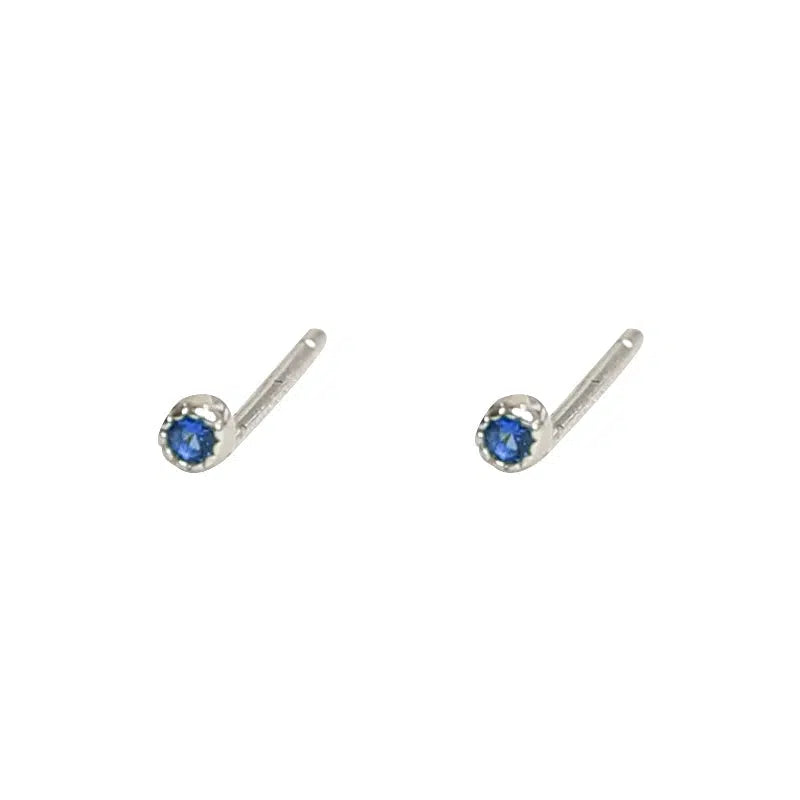 A pair of blue earrings