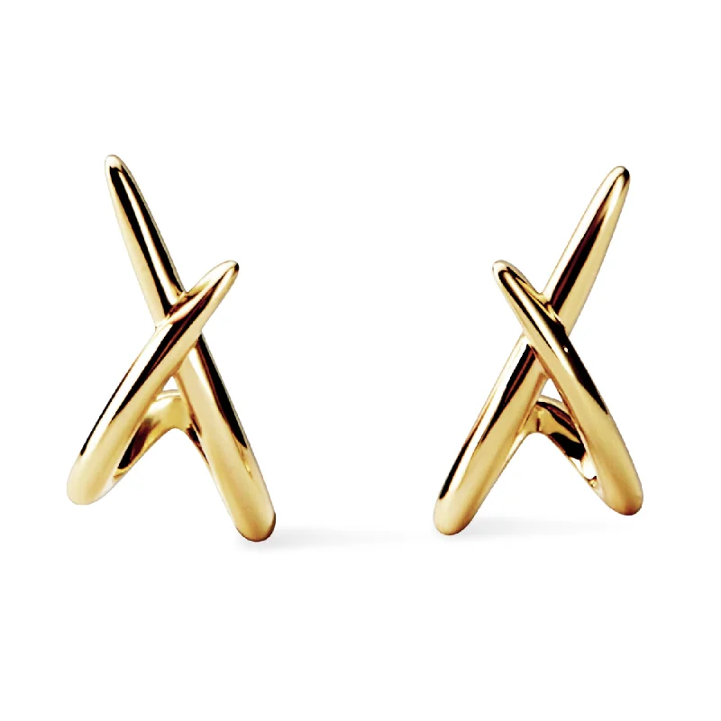 African Stud Earrings with Culture -Sloane Gold Stud Earrings