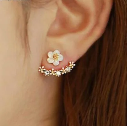 Stud Earrings for Formal Attire -Cute Cherry Blossoms Flower Stud Earrings