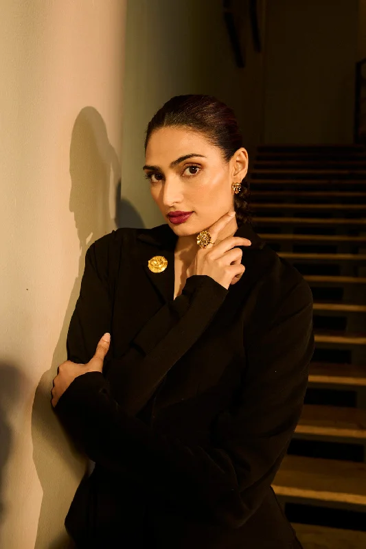 Vintage Stud Earrings with Patina -Athiya Shetty In The Shroom Stud Earrings