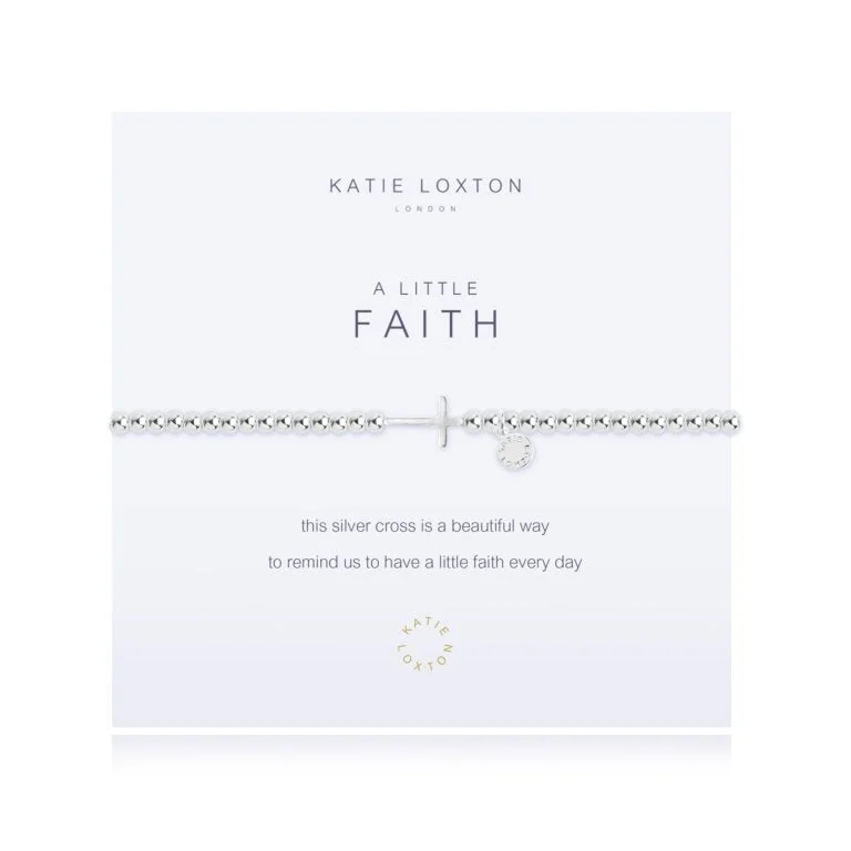 Luxury bangle bracelets with diamond accents for a sparkling, high-end accessory-A Little Faith Bracelet