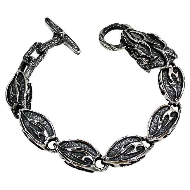 Bold bangle bracelets with mixed materials like wood, metal, and fabric-Anaconda Snake Silver Brass Bracelet