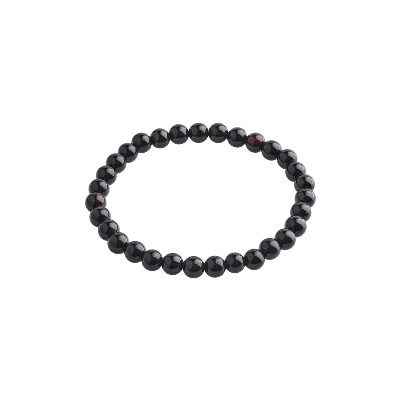 Thin bangle bracelets with mixed metals for a contemporary and versatile look-Black Agate Powerstone Bracelet