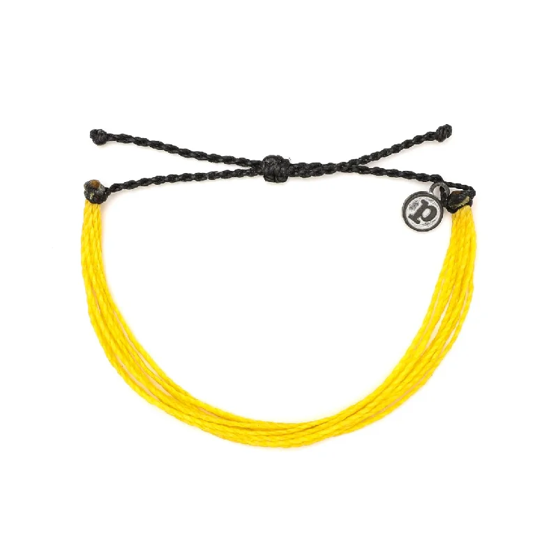 Best bangle bracelets with pastel-colored stones for a soft and delicate appearance-Charity Bracelet - Suicide prevention awareness Yellow