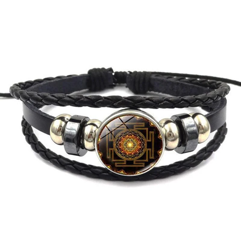 Best bangle bracelets with rustic copper for a unique, earthy style-Desire Fulfilling Sri Yantra Bracelet