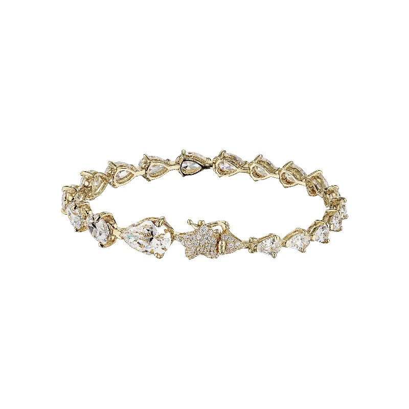 Best bangle bracelets with nature-inspired designs like leaves and flowers-Diamond Nova Bracelet