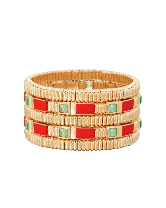 Best bangle bracelets with crystal inlays for a sparkling, glamorous appearance-Gilded Age Bracelet