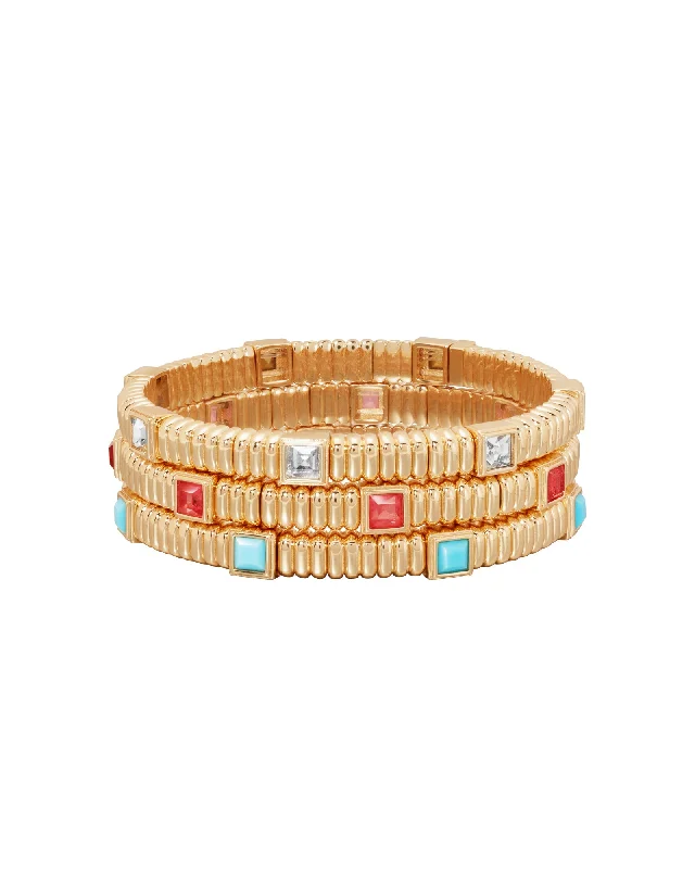 Best bangle bracelets with enamel detailing for a colorful and unique design-Giulia Bracelets