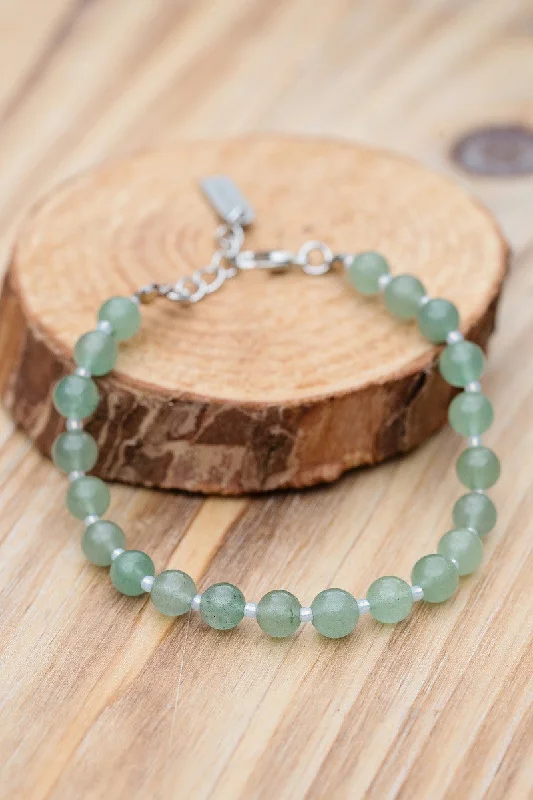 Best bangle bracelets with adjustable sizes for a comfortable and perfect fit-Green Aventurine Bracelet