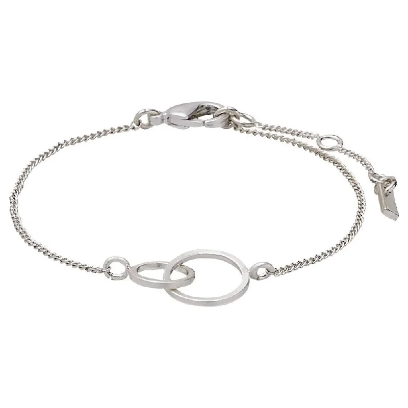 Best bangle bracelets with clear acrylic for a modern, transparent design-Harper Silver Plated Bracelet