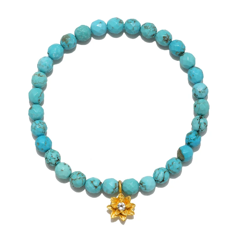 Best bangle bracelets with stacked designs for a trendy and fashionable look-In Transformation Turquoise Gemstone Bracelet