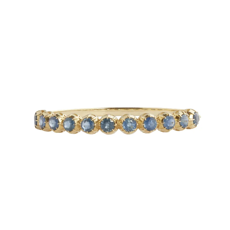 Best bangle bracelets with crystal accents for added sparkle and glamour-Victorian Sapphire Bangle