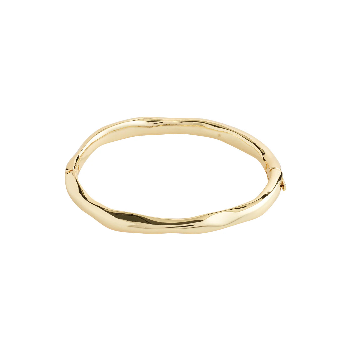 Best bangle bracelets with sapphire stones for an elegant and rich pop of color-Light Gold Plated Bangle