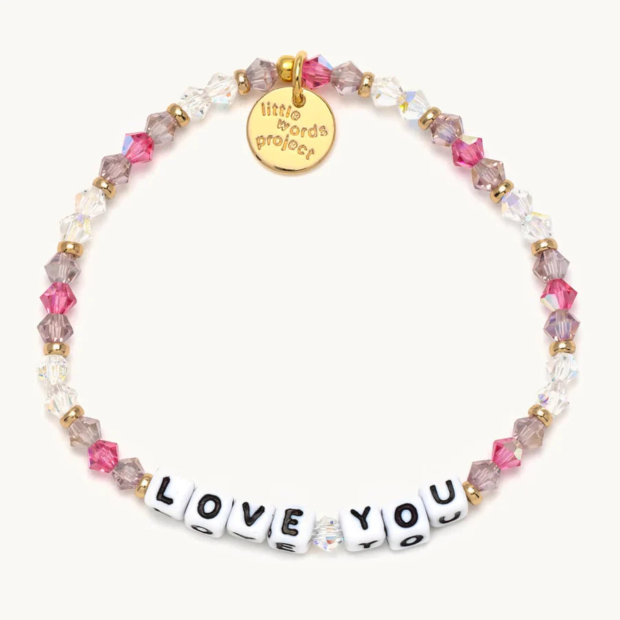 Colorful bangle bracelets with enamel details for a playful and youthful style-Little Words Project Love You Inside Scoop Bracelet