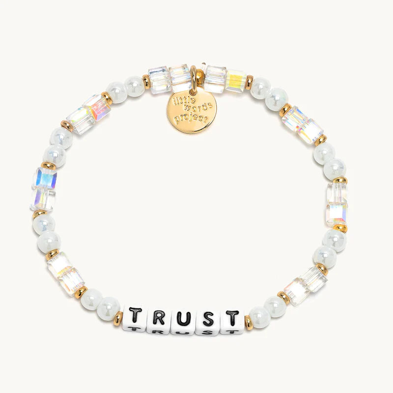 Best bangle bracelets with smooth sterling silver for a polished, refined finish-Little Words Project Trust Rockstar Bracelet