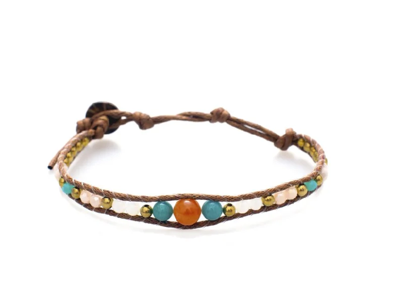 Best bangle bracelets with nature-inspired designs like leaves and flowers-Lotus and Luna Desert Breeze Orchard Breeze Bracelet