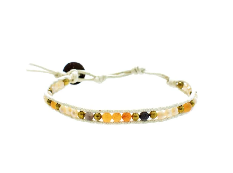 Colorful bangle bracelets with enamel details for a playful and youthful style-Lotus and Luna Desert Bloom Southwest Is Best Bracelet