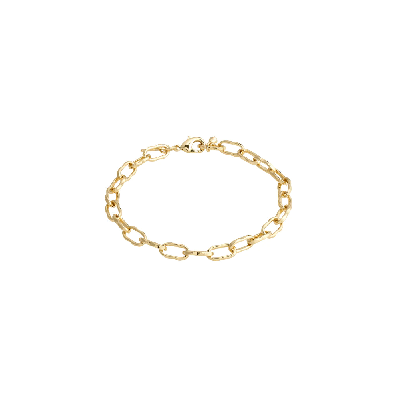 Best bangle bracelets with enamel floral patterns for a delicate and feminine touch-Pause Gold Plated Bracelet