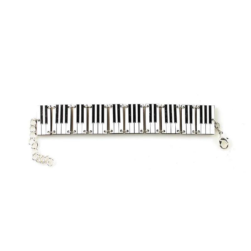 Best bangle bracelets with bright enamel colors for a fun and youthful style-Piano Keys Bracelet