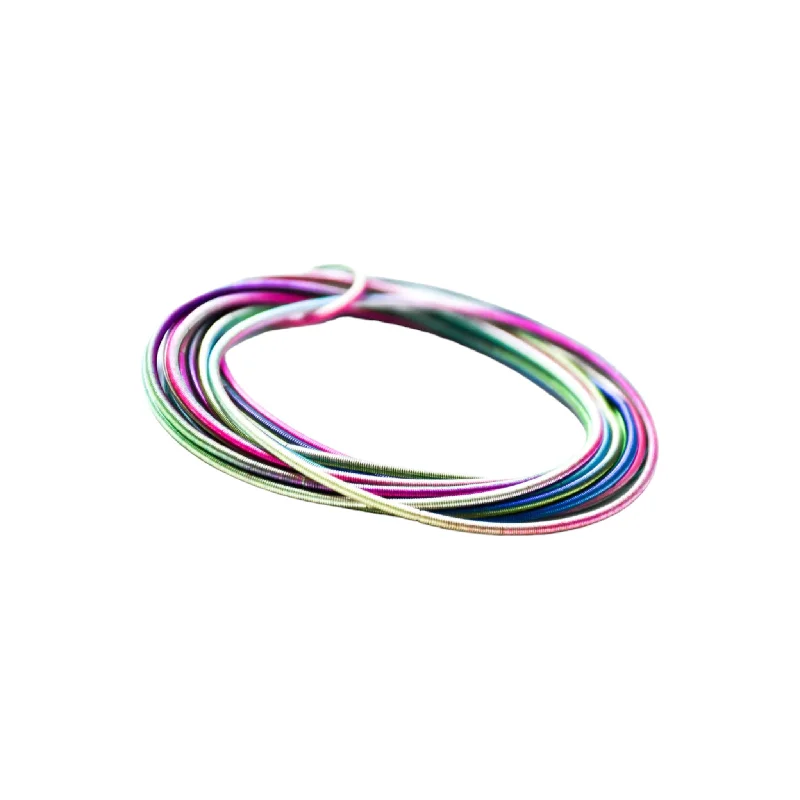 Best bangle bracelets with pearls and crystals for a glamorous and sophisticated look-Piano Wire Bangles, Multicolor