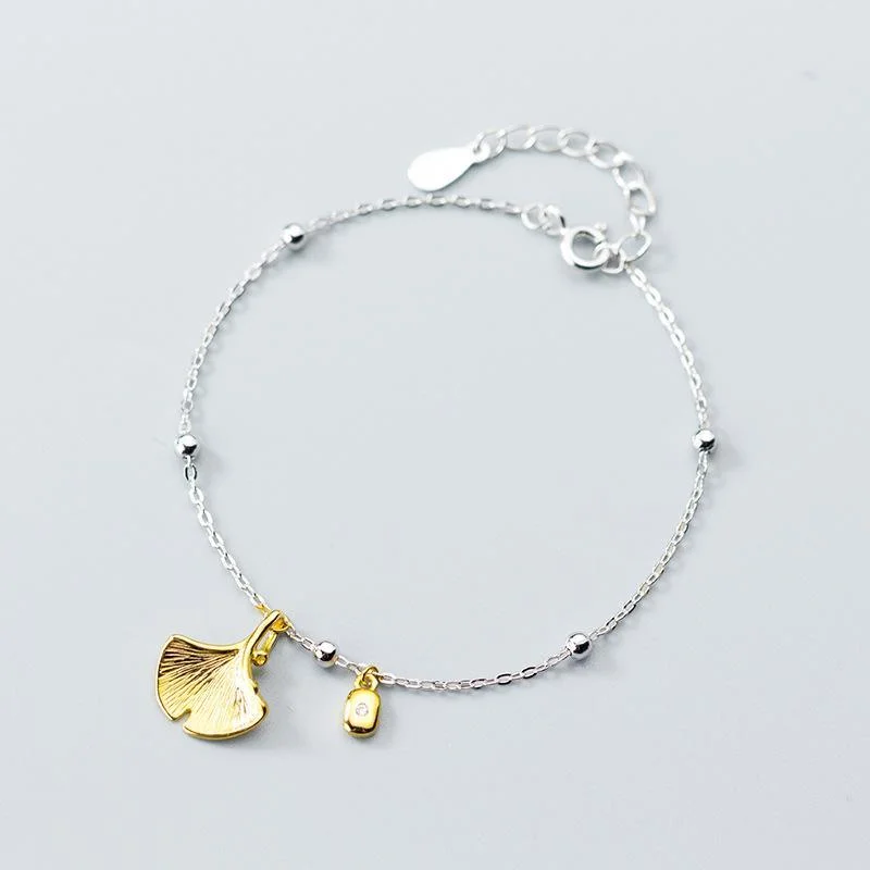 Best bangle bracelets with pastel enamel for a soft and delicate aesthetic-Promising Gold Leaf Bracelet