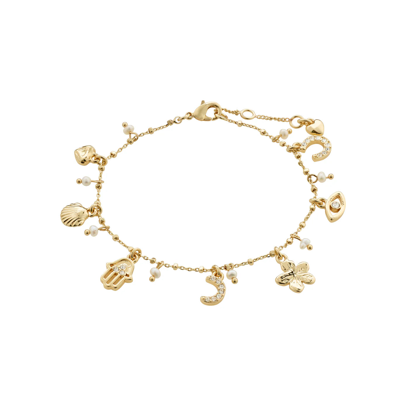 Best bangle bracelets with engraved floral patterns for a delicate and elegant design-Prucence Gold Plated Bracelet