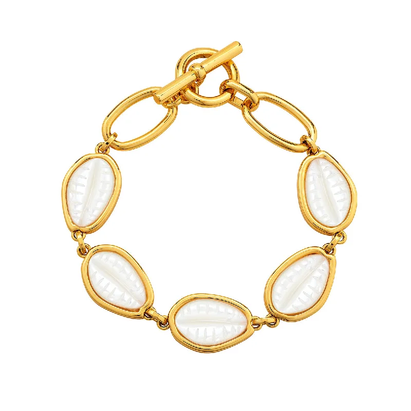 Best bangle bracelets with stacked designs for a trendy and fashionable look-Puka Shell Bracelet