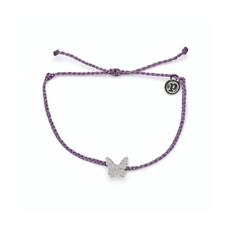 Best bangle bracelets with pearls and crystals for a glamorous and sophisticated look-Pura Vida Bracelet Butterfly in Flight One Size