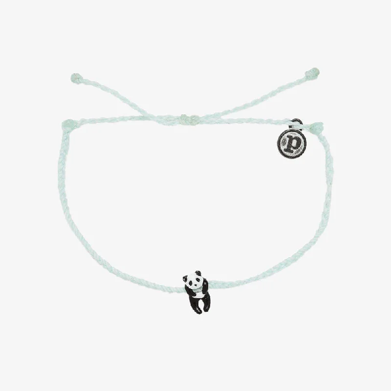 Best bangle bracelets with crystal inlays for a sparkling, glamorous appearance-Pura Vida Bracelet Panda One Size