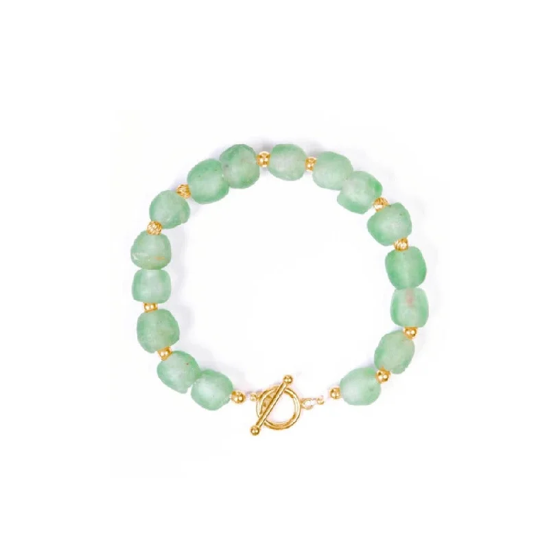 Best bangle bracelets with stacked designs for a trendy and fashionable look-Seaglass Bracelet