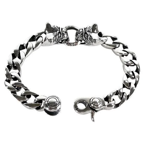 Lightweight bangle bracelets with subtle shimmer for an understated yet elegant look-Small Bulldog Head 925 Sterling Silver Bracelet