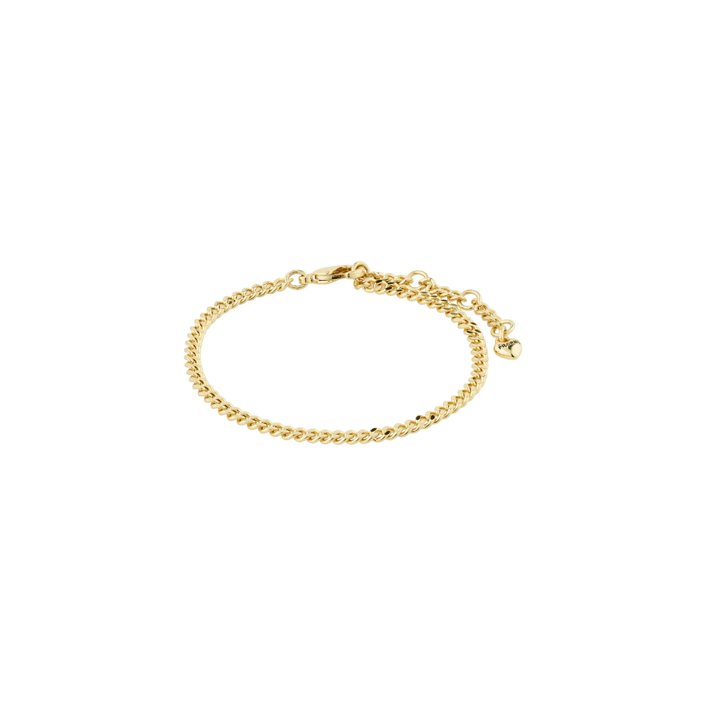 Sleek bangle bracelets with black enamel for a sophisticated and modern look-Sophia Gold Plated Chain Bracelet