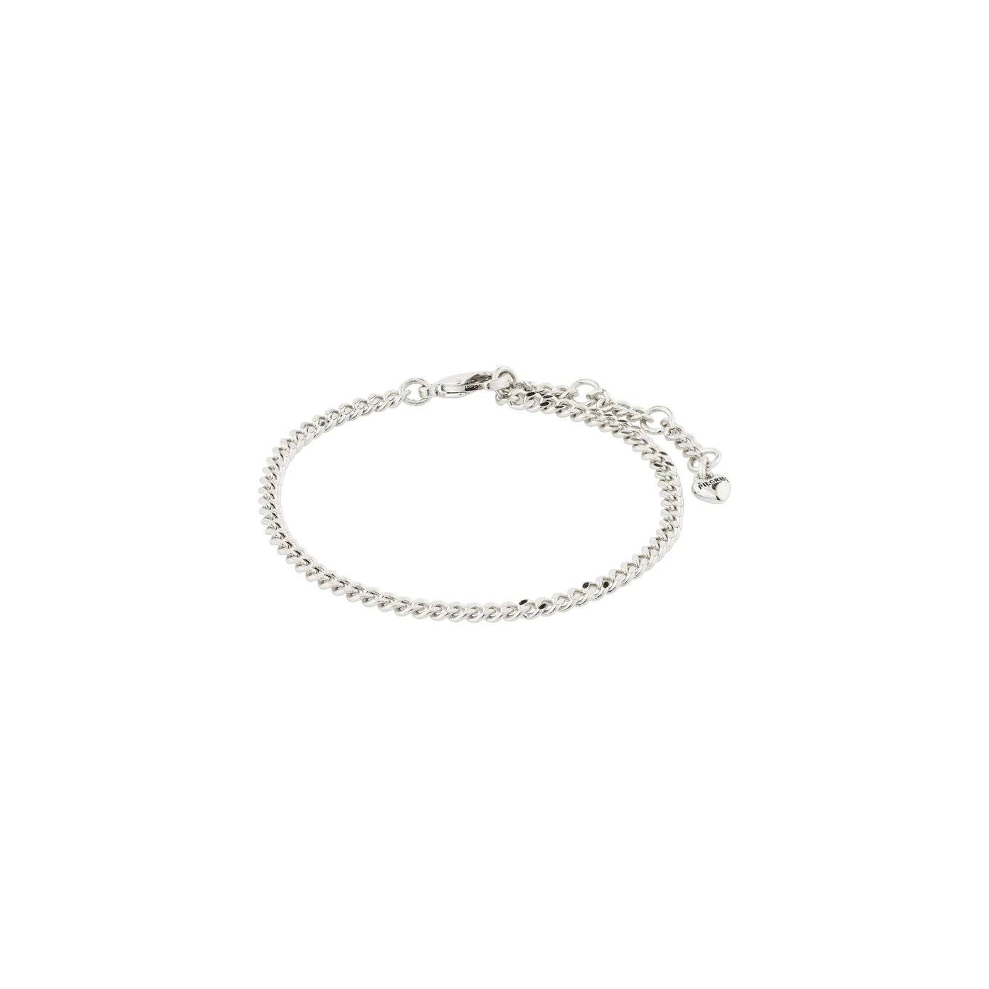 Customizable bangle bracelets with initials for a personalized, meaningful gift-Sophia Silver Plated Chain Bracelet