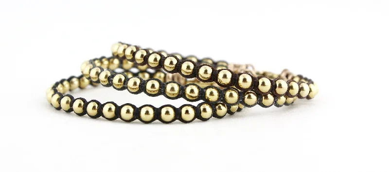 Sleek bangle bracelets with modern metallic finishes for a polished, chic design-Teenie Strand Bracelet in Gold