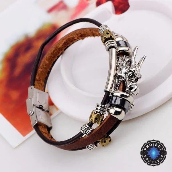 Best bangle bracelets with infinity symbols for a design full of meaning and charm-Tibetan Dragon Bracelet