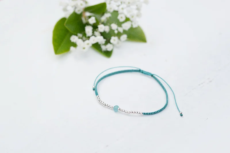 Best bangle bracelets with clear acrylic for a modern, transparent design-Tiny Silver Dot Bracelet