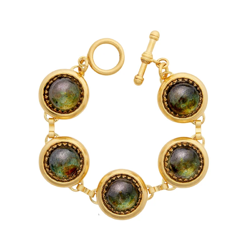 Thin bangle bracelets with mixed metals for a contemporary and versatile look-Twilight Bubble Bracelet