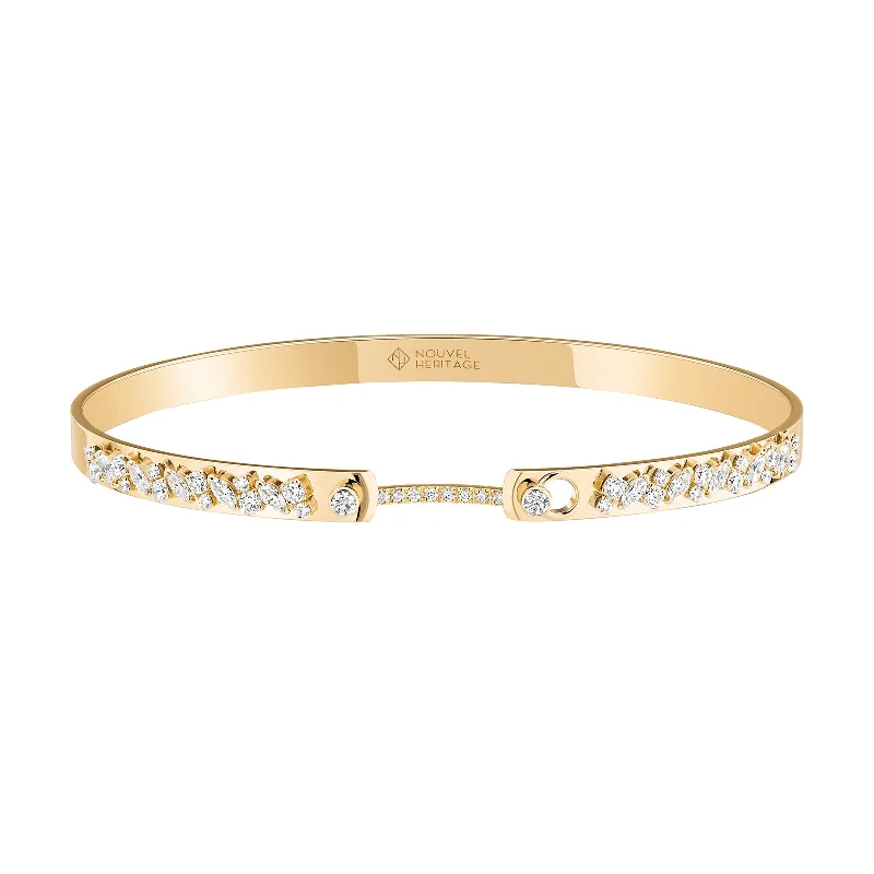 Best bangle bracelets with intricate filigree patterns for an elegant and detailed finish-Under The Stars Bangle - Yellow Gold